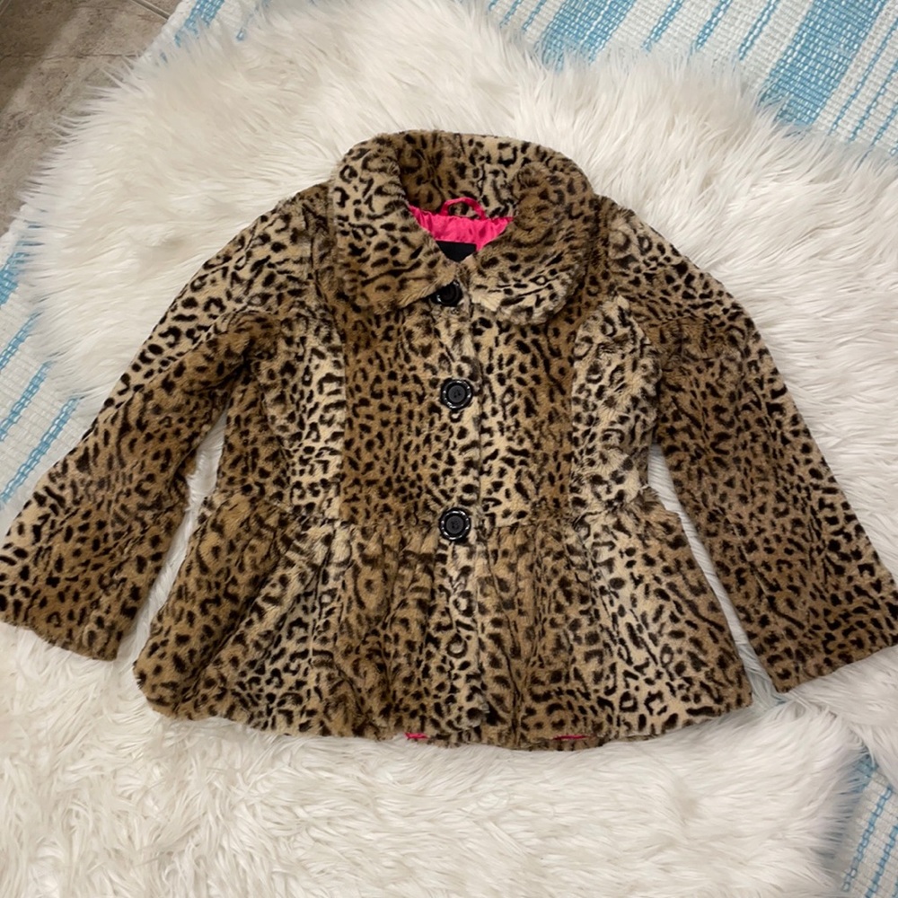 Girls me Jane leopard jacket